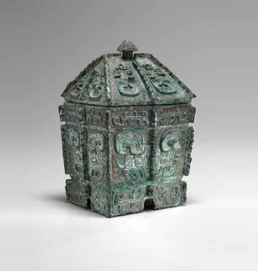 Wine Vessel (Fang Yi) 13th – 11th century BCE, Chinese, Shang dynasty (ca. 1600 – 1050 BCE)