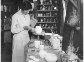 Wikimedia Commons Nell Holden, Australian potter, in her studio, approx. 1930