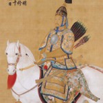 Emperor Qianlong on Horseback - Hanging Scroll detail from The Palace Museum