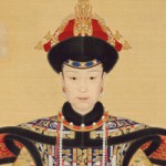 Portrait of Empress Xiaoxianchun, detail, from the Palace Museum