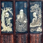 Sixteen Luohans, folding screen detail, from The Palace Museum, Beijing