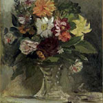 Eugène Delacroix (French, 1798–1863) A Vase of Flowers, 1833 Oil on canvas