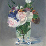 Édouard Manet (French, 1832–1883) Flowers in a Crystal Vase, circa 1882 Oil on canvas