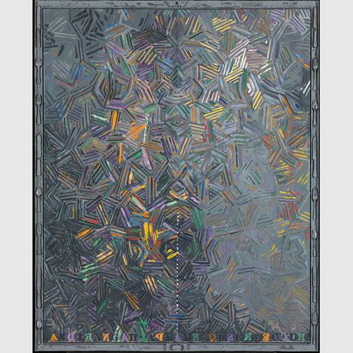 Jasper Johns (American, born 1930) Dancers on a Plane 1980–81 Oil on canvas and bronze frame Tate London: Purchased 1981