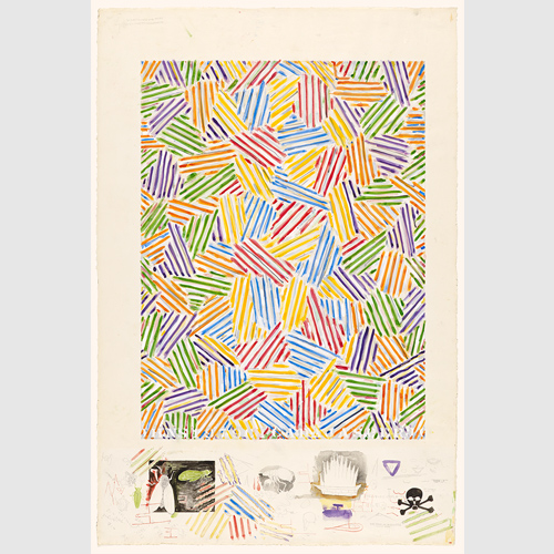 Jasper Johns (American, born 1930) Cicada 1979 Watercolor, crayon, and pencil on paper The Museum of Fine Arts, Houston, Museum purchase funded by the Caroline Wiess Law Accessions Endowment Fund