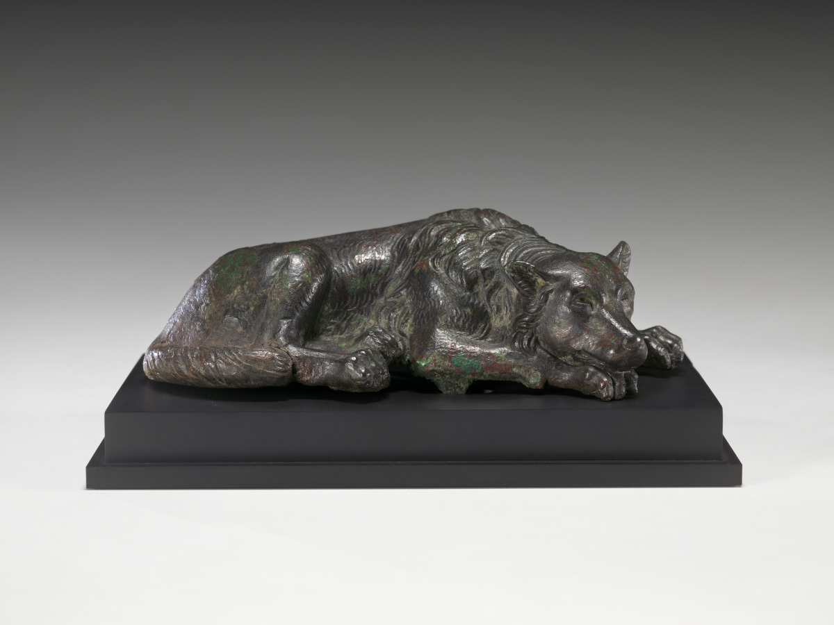 Statuette of Molossian Hound, 2nd-3rd century, Roman, bronze. Virginia Museum of Fine Arts, Adolph D. and Wilkins C. Williams Fund