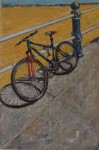 Virginia Beach Bike, 2015, Donna Taylor, pastel on sanded paper.
