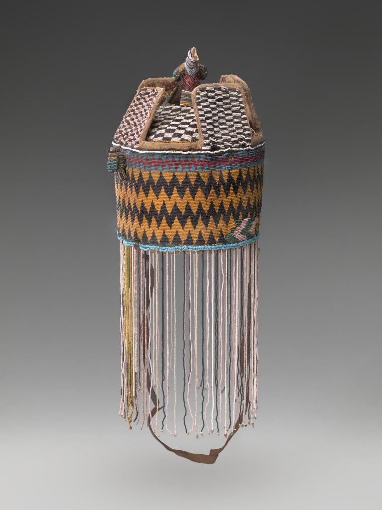 Crown with Veil, 19th-20th century, Yoruba, African, Glass beads, cloth, string Adolph D. and Wilkins C. Williams Fund