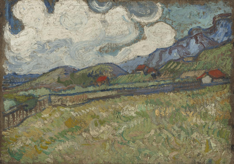 The Wheat Field behind St. Paul's Hospital, St. Rémy, 1889, Vincent van Gogh, (Dutch, active in France, 1853–1890), oil on canvas. Virginia Museum of Fine Arts, Collection of Mr. and Mrs. Paul Mellon