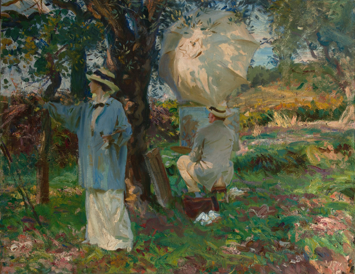 The Sketchers, 1913, John Singer Sargent (American, born Italy, 1856–1925), oil on canvas, 22 × 28 in. Virginia Museum of Fine Arts, Arthur and Margaret Glasgow Fund