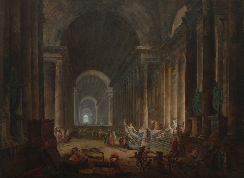The Finding of the Laocoon, 1773, Hubert Robert (French 1733-1808), oil on canvas. Arthur and Margaret Glasgow Fund, 62.31. 