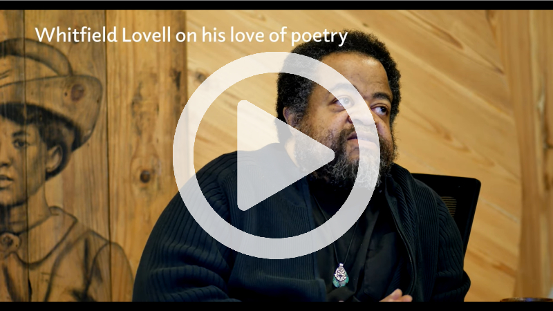 Screenshot from Whitfield Lovell on his love of poetry