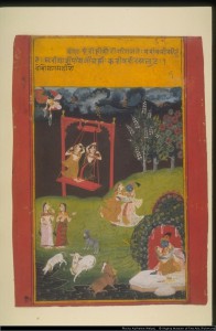 Page from a Bihari Satasai Series, 18th century, South Asian Galleries. 