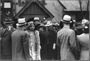 Crowds Outside of a Fashionable Negro Church After Easter Sunday