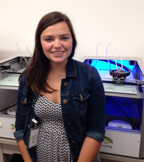Colleen Gregory 3D printer assistant
