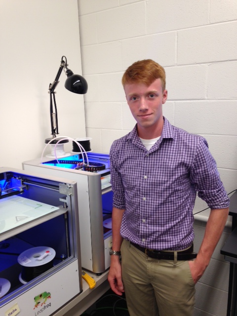 Jamie Massey 3D printer assistant