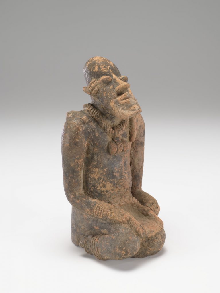 Kneeling Figure, Artist not recorded, Djenne Region (Mali), terracotta ...