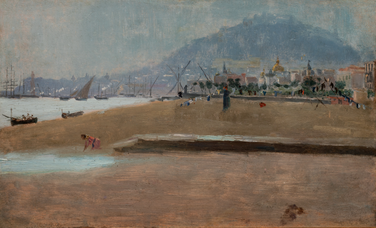 The Beach at Marseille, ca. 1901, James Abbott McNeill Whistler (American, 1834 –1903), oil on panel. Terra Foundation for American Art, 1992.143