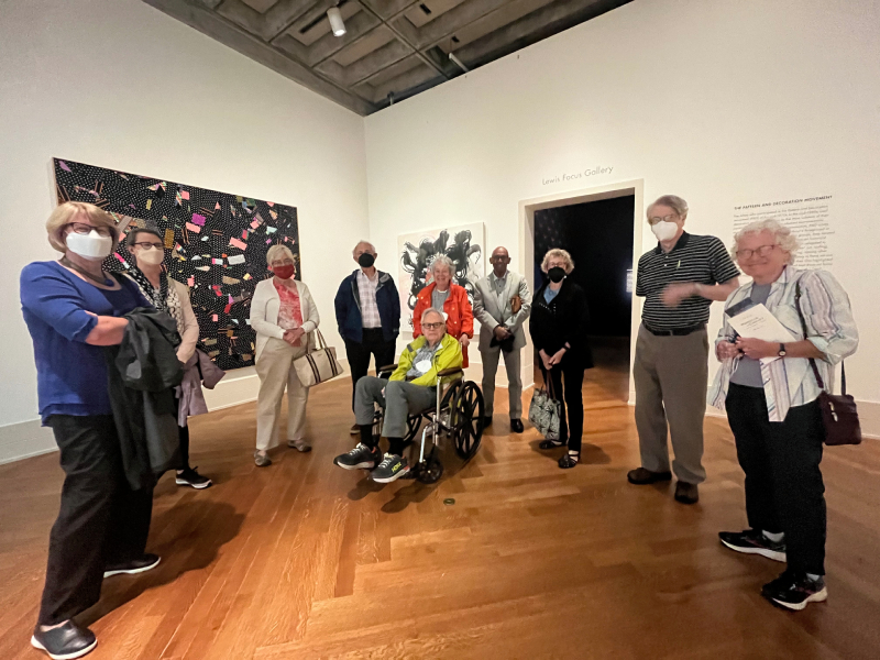 In the VMFA galleries for a travelers’ reunion on May 24 (Photo: Valerie Cassel Oliver)