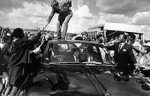 Robert F. Kennedy, younger brother to John F. Kennedy , visiting Soweto in 1966