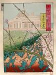 Miwako Nishizawa, "Monticello," from the series "Twelve Views of Virginia," 2013, woodblock print, ink and color on paper.