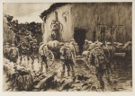 Dawn, the 75's Follow Up, 1919, Kerr Eby, etching. Promised Gift of Frank Raysor