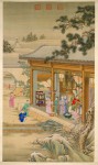 Emperor Qianlong Celebrating the New Year, dated 1736-38, Giuseppe Castiglione (Italian, 1688-1766), Qing dynasty, Qianlong period; Hanging scroll, ink and color on silk © The Palace Museum