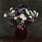 Henri Fantin-Latour, (French, 1836–1904), Asters in a Vase, 1875, oil on canvas, Saint Louis Art Museum, Museum Purchase, 4:1944