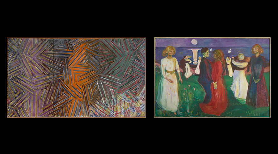 Jasper Johns and Edvard Munch