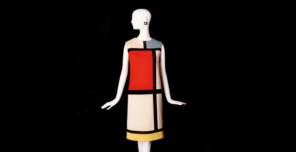 Hommage to Piet Mondrian, Yves Saint Laurent (French, 1936–2008), cocktail dress. Fall-Winter 1965 haute couture collection. © Fondation Pierre Bergé–Yves Saint Laurent, Paris. Photo Alexandre Guirkinger