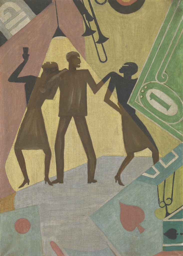 The Prodigal Son, after 1927, Aaron Douglas (American, 1899–1979), oil on canvas. J. Harwood and Louise B. Cochrane Fund for American Art