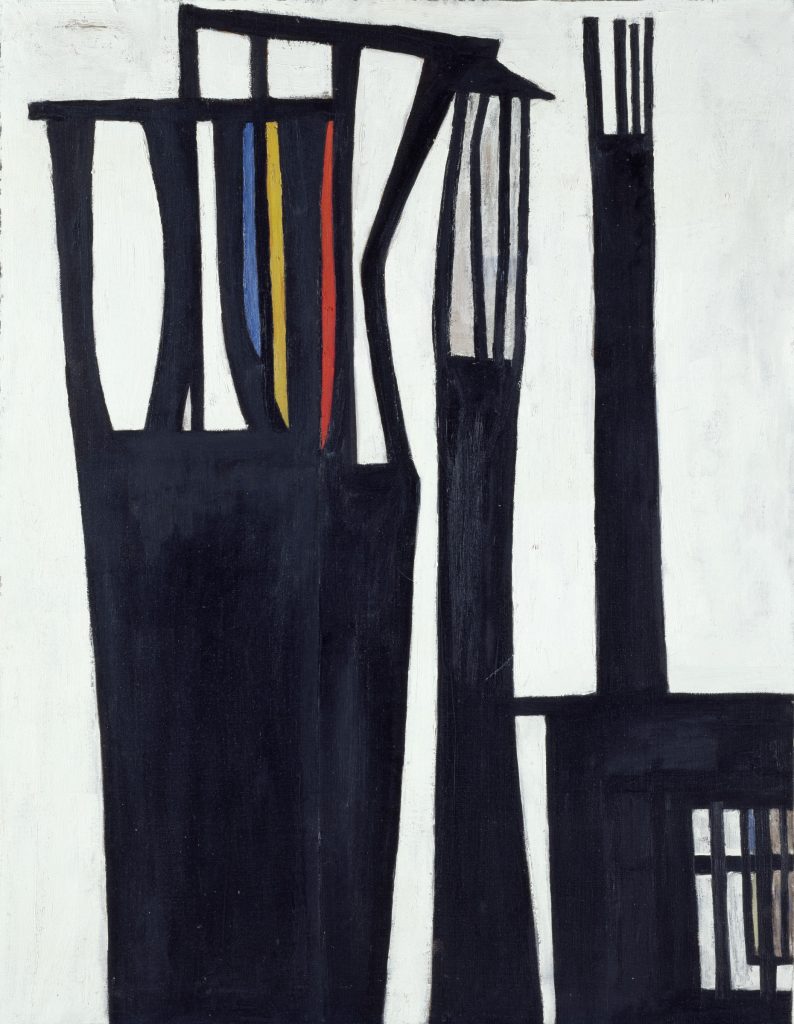 Chimneys, 1951, Benjamin Wigfall (American, 1930-2017), oil on canvas. 51.7.5 © Benjamin Wigfall