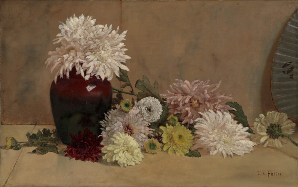 Chrysanthemums, ca. 1881, Charles Ethan Porter (American, 1847–1923), oil on canvas. John Barton Payne Fund, 2013.203