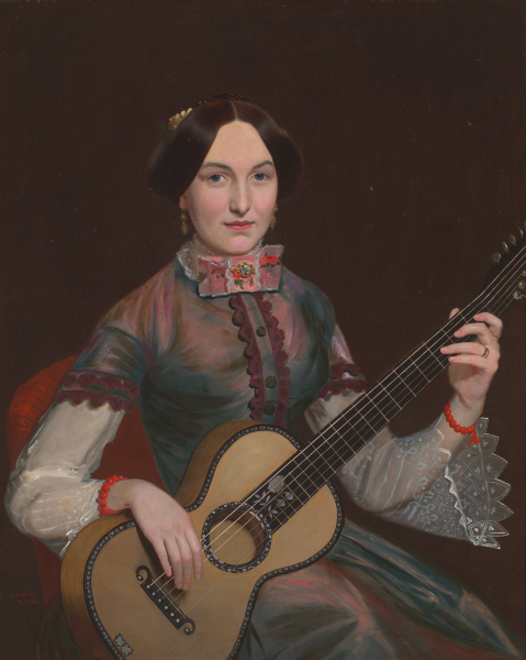 Charlotte Davis Wylie, 1853, Thomas Cantwell Healy (American, 1820–1889), oil on canvas, 44 ¾ x 38 ¼ in. Collection of Charlotte Boehmer Fraisse, Ocean Springs, Mississippi, From the Estate of Mary Swords Boehmer.