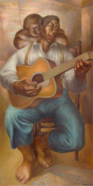 Goodnight Irene, 1952, Charles White (American, 1918–1979), oil on canvas, Nelson-Atkins Museum of Art, 2014.28. © The Charles White Archives.