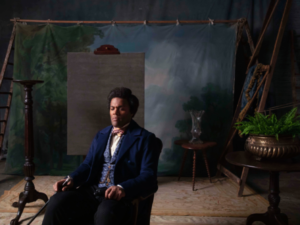 J. P. Ball Studio 1867, Douglass (Lessons of the Hour), 2019, Isaac Julien (British, born 1960), framed photograph on gloss inkjet paper mounted on aluminum, 22 ½ x 29 7/8 in. © the artist. Courtesy the artist and Victoria Miro.