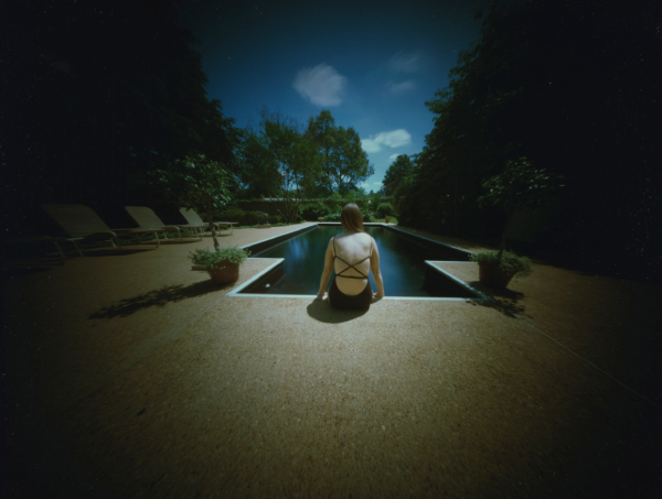 Anne S at Jack B's Pool, 1984, Willie Anne Wright (American, born 1924), silver dye bleach print, 11 x 14 in. Virginia Museum of Fine Arts, Arthur and Margaret Glasgow Endowment