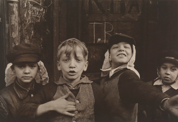 New York (The Foreign Legion), ca. 1939, Helen Levitt (American, 1913–2009), gelatin silver print. Virginia Museum of Fine Arts, Adolph D. and Wilkins C. Williams Fund, by exchange