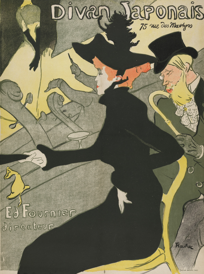 Divan Japonais, 1892–93, Henri de Toulouse-Lautrec, (French, 1864–1901; printed by Edward Ancourt et Cie, French (Paris), active 1872–1895), lithograph. John and Maria Shugars Fund, 2016.219