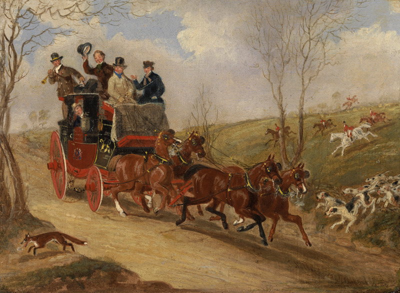 Art Audio Files: Coaching Incident, Royal Mail Coach Interrupting a Fox Chase
