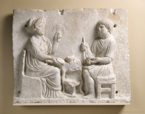 "Funerary Relief of a Potter and His Wife" Virginia Museum of Fine Arts