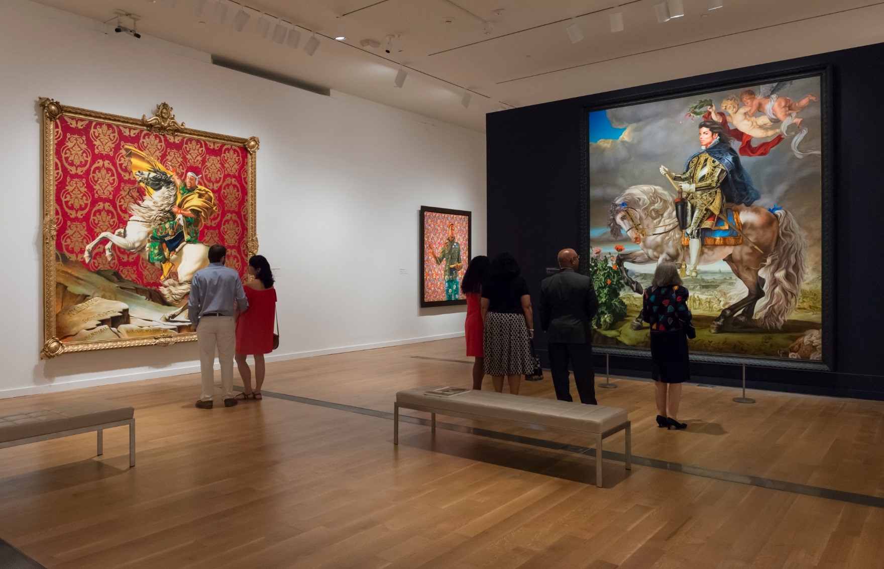 Installation view of Kehinde Wiley: A New Republic presented at the Virginia Museum of Fine Arts in Richmond, June 11-Sept. 5, 2016.