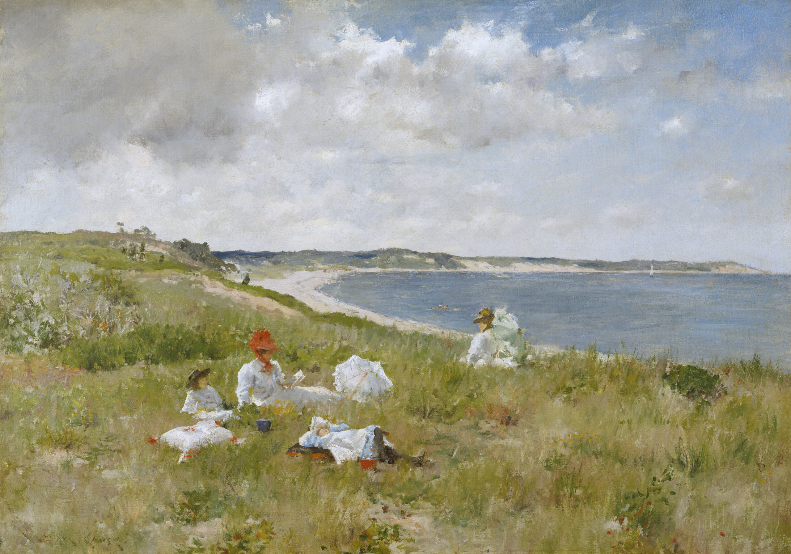 Idle Hours, ca. 1894, William Merritt Chase (American, 1849–1916), oil on canvas. Amon Carter Museum of Art, Fort Worth, Texas, 1982.1