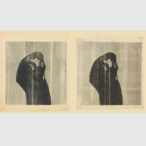 Edvard Munch (Norwegian, 1863–1944) The Kiss IV 1902 Woodcut Munch Museum