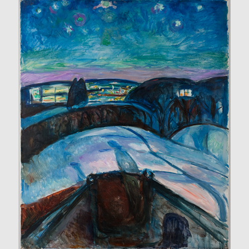 Edvard Munch (Norwegian, 1863–1944) Starry Night II 1922–24 Oil on canvas Munch Museum