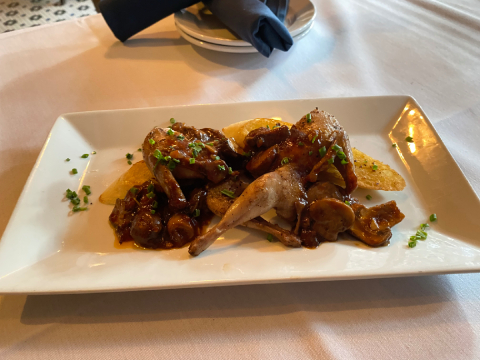 Max's on Broad's, Quail Chasseur Appetizer