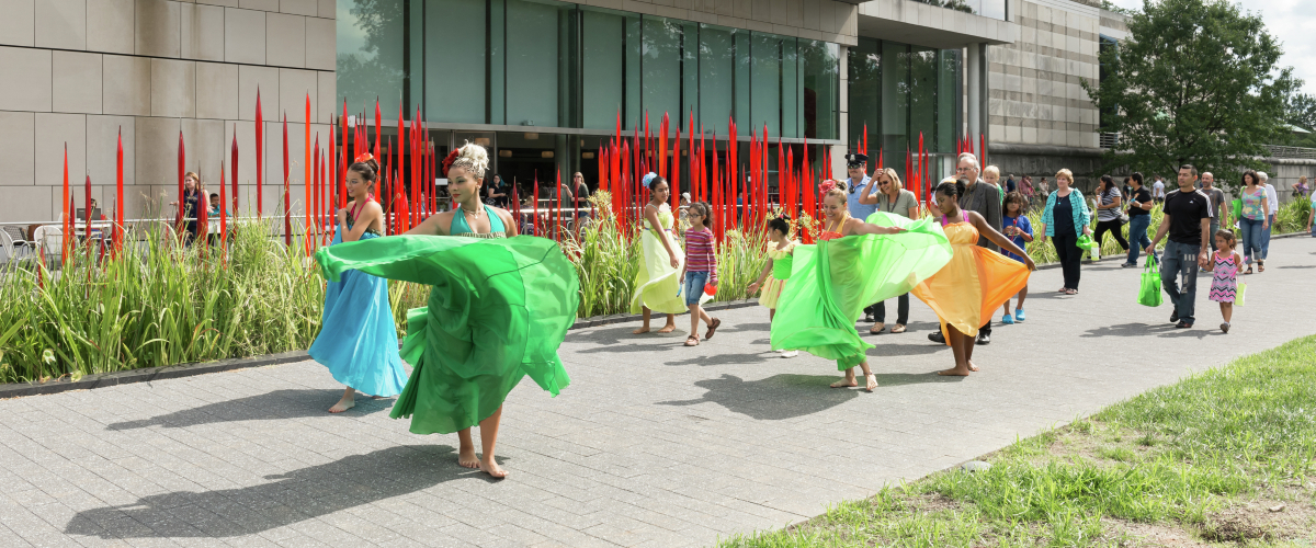 Performers dancing at Latin America Family Day