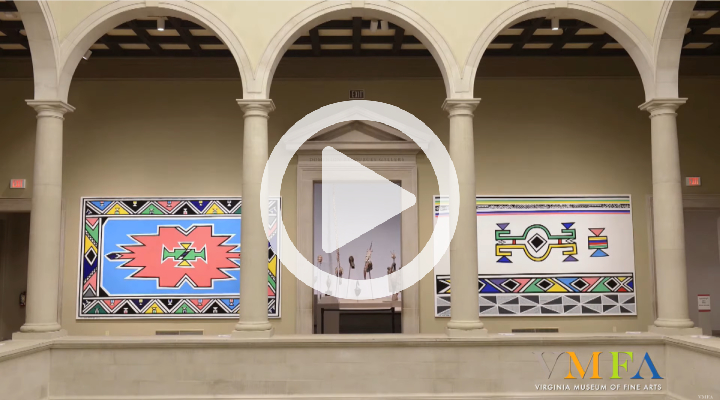 Click to watch Time-lapse of Esther Mahlangu @ VMFA