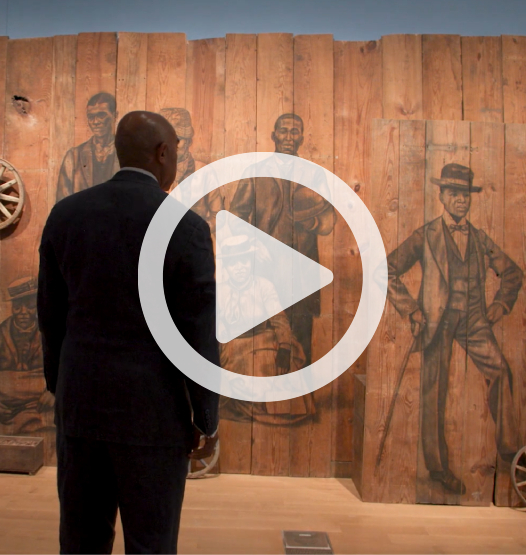 A video still from Watch Gary Flowers Reflect on Whitfield Lovell: Passages