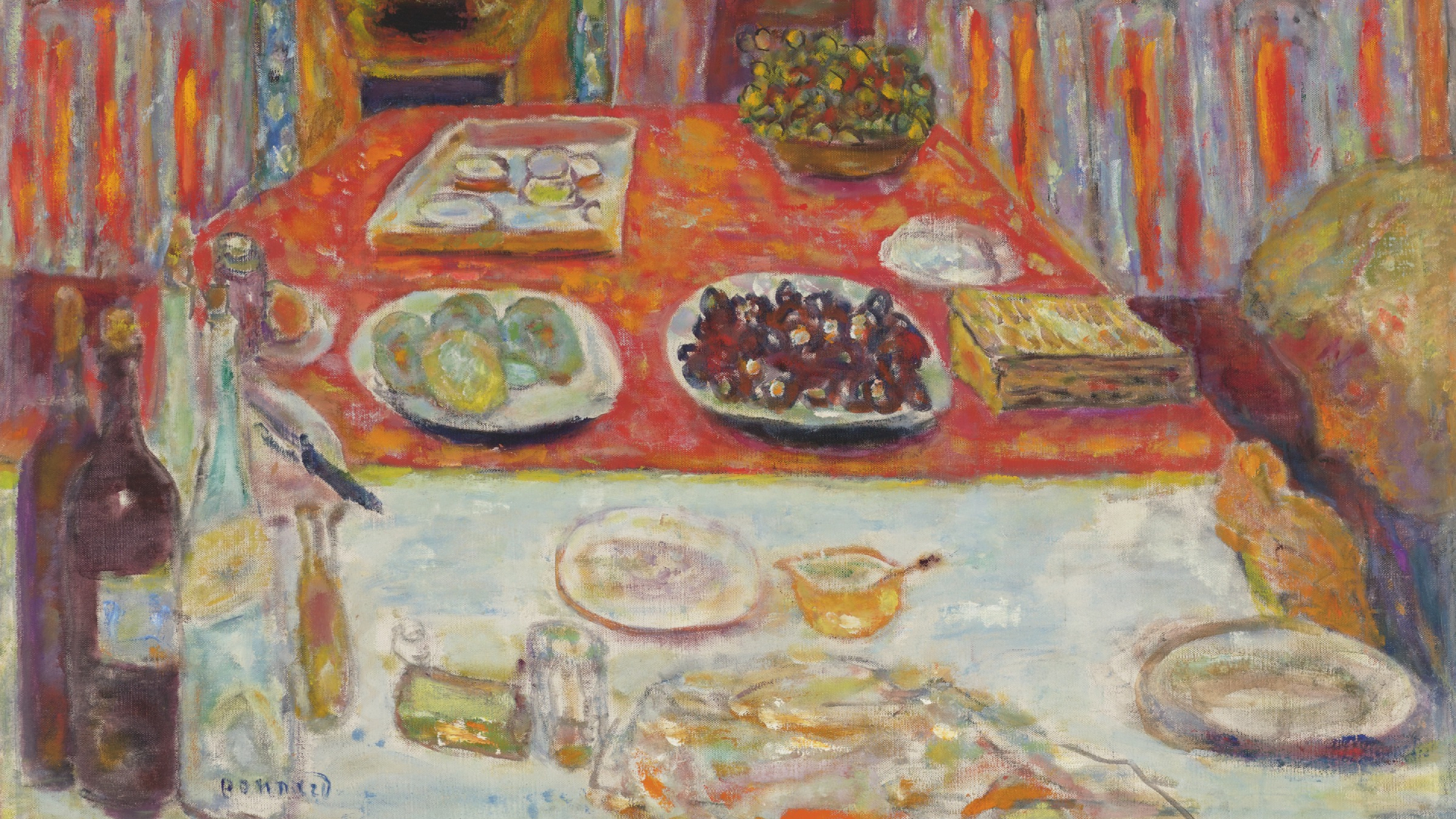 The Dining Room (detail), ca. 1940–47, Pierre Bonnard (French, 1867–1947), oil on canvas. Virginia Museum of Fine Arts, Collection of Mr. and Mrs. Paul Mellon, 2006.46